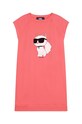 Karl Lagerfeld sukienka dziecięca krótki pomarańczowy Z12235.156.162
