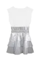 Dievčenské šaty Karl Lagerfeld  Základná látka: 57 % Bavlna, 43 % Metalické vlákno Podšívka: 100 % Viskóza