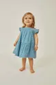 голубой Детское хлопковое платье zippy Для девочек