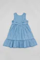 Παιδικό βαμβακερό φόρεμα zippy μπλε