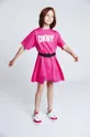 roza Dječja haljina Dkny Za djevojčice