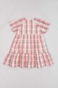 zippy sukienka bawełniana dziecięca ZKGAP0501.23015 różowy SS23
