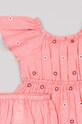 Dziewczynka zippy sukienka bawełniana dziecięca ZBGAP0501.23004 różowy