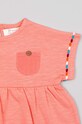 BIMBA zippy vestito in cotone neonata ZBGAP0501.23016 arancione