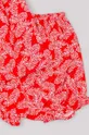 červená Detské bavlnené šaty zippy