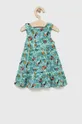 Παιδικό βαμβακερό φόρεμα zippy x Disney πράσινο