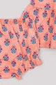 ružová Detské bavlnené šaty zippy