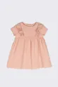 рожевий Дитяча бавовняна сукня Coccodrillo Для дівчаток