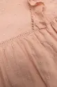 рожевий Дитяча бавовняна сукня Coccodrillo