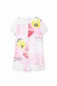 Desigual sukienka bawełniana dziecięca 23SGVK06 biały SS23