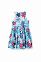 Desigual rochie din bumbac pentru copii albastru 23SGVK02