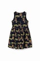 Desigual rochie din bumbac pentru copii 23SGVK11 bleumarin SS23