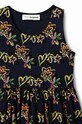 Fete Desigual rochie din bumbac pentru copii 23SGVK11 bleumarin