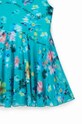 Дівчинка Дитяча бавовняна сукня Desigual 23SGVK21 бірюзовий