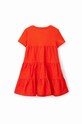 Дівчинка Дитяча сукня Desigual 23SGVW06 помаранчевий