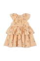 Konges Sløjd sukienka bawełniana dziecięca KS4522 różowy SS23