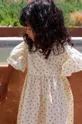 μπεζ Παιδικό βαμβακερό φόρεμα Konges Sløjd Για κορίτσια