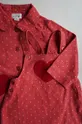 Βρεφικό βαμβακερό φόρεμα Konges Sløjd ροζ