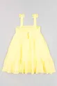 Dievčenské šaty zippy žltá