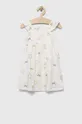 Dievčenské bavlnené šaty GAP x Disney biela
