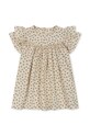 Παιδικό βαμβακερό φόρεμα Konges Sløjd KS5156 μπεζ SS23