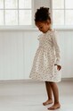 Дитяча бавовняна сукня That's mine короткий бежевий 009028