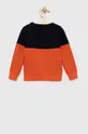 Παιδικό βαμβακερό πουλόβερ Guess πορτοκαλί
