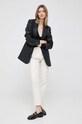 Ζακέτα από μίγμα μαλλιού Calvin Klein K20K205446.PPYX μαύρο SS23