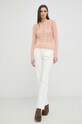 Guess sweter z domieszką wełny W3RR13.Z35C0 pomarańczowy SS23
