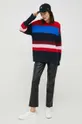 Vlnený sveter Tommy Hilfiger viacfarebná