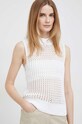Pamučni prsluk Calvin Klein bijela K20K205608.PPYX