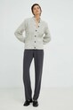 Μάλλινη ζακέτα Bruuns Bazaar BBW3183 γκρί SS23