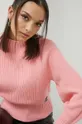 różowy HUGO sweter bawełniany