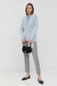Max Mara Leisure gyapjú kardigán 2333410134600 kék SS23