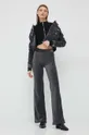 Βαμβακερή ζακέτα Calvin Klein Jeans μαύρο