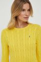 Памучен пуловер Polo Ralph Lauren жълт 211891640