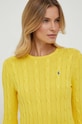Pamučni pulover Polo Ralph Lauren zlatna 211891640