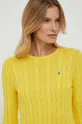 sárga Polo Ralph Lauren pamut pulóver