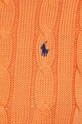 Polo Ralph Lauren sweter bawełniany 211891640 pomarańczowy