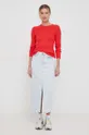 Pamučni pulover Polo Ralph Lauren crvena