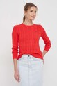 Βαμβακερό πουλόβερ Polo Ralph Lauren κόκκινο 211891640
