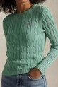 Polo Ralph Lauren pamut pulóver zöld 211891640