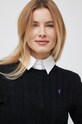 Polo Ralph Lauren pulover de bumbac negru 211891640