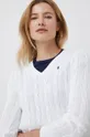 biela Bavlnený sveter Polo Ralph Lauren