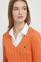 oranžová Bavlnený sveter Polo Ralph Lauren