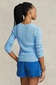Бавовняний светр Polo Ralph Lauren 211891641 блакитний AW25
