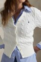 Bavlněný kardigan Polo Ralph Lauren bílá 211891643