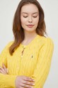 Polo Ralph Lauren kardigan bawełniany żółty 211891643