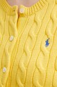 Polo Ralph Lauren kardigan bawełniany 211891643 żółty