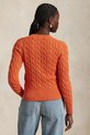Bavlněný kardigan Polo Ralph Lauren 211891643 oranžová AW25